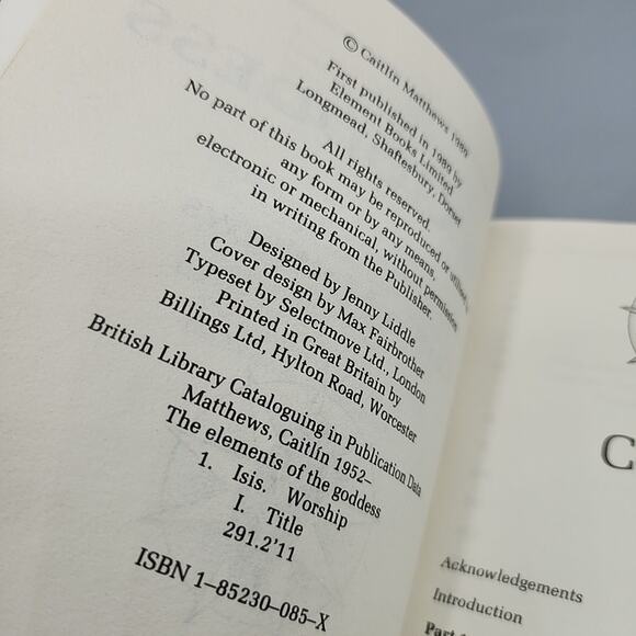 The Elements of the Goddess Paperback, by Caitlin Matthews - Picture 8 of 15